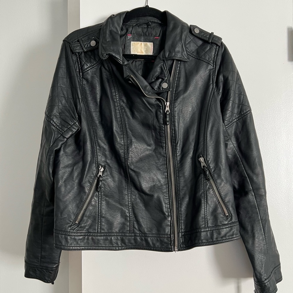 Faux Leather Jacket